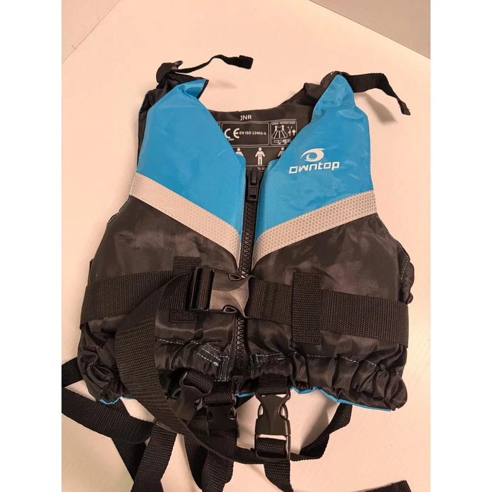 Owntop Kids Swim Vest Life Jacket Blue Black Adjustable Flotation Aid JNR